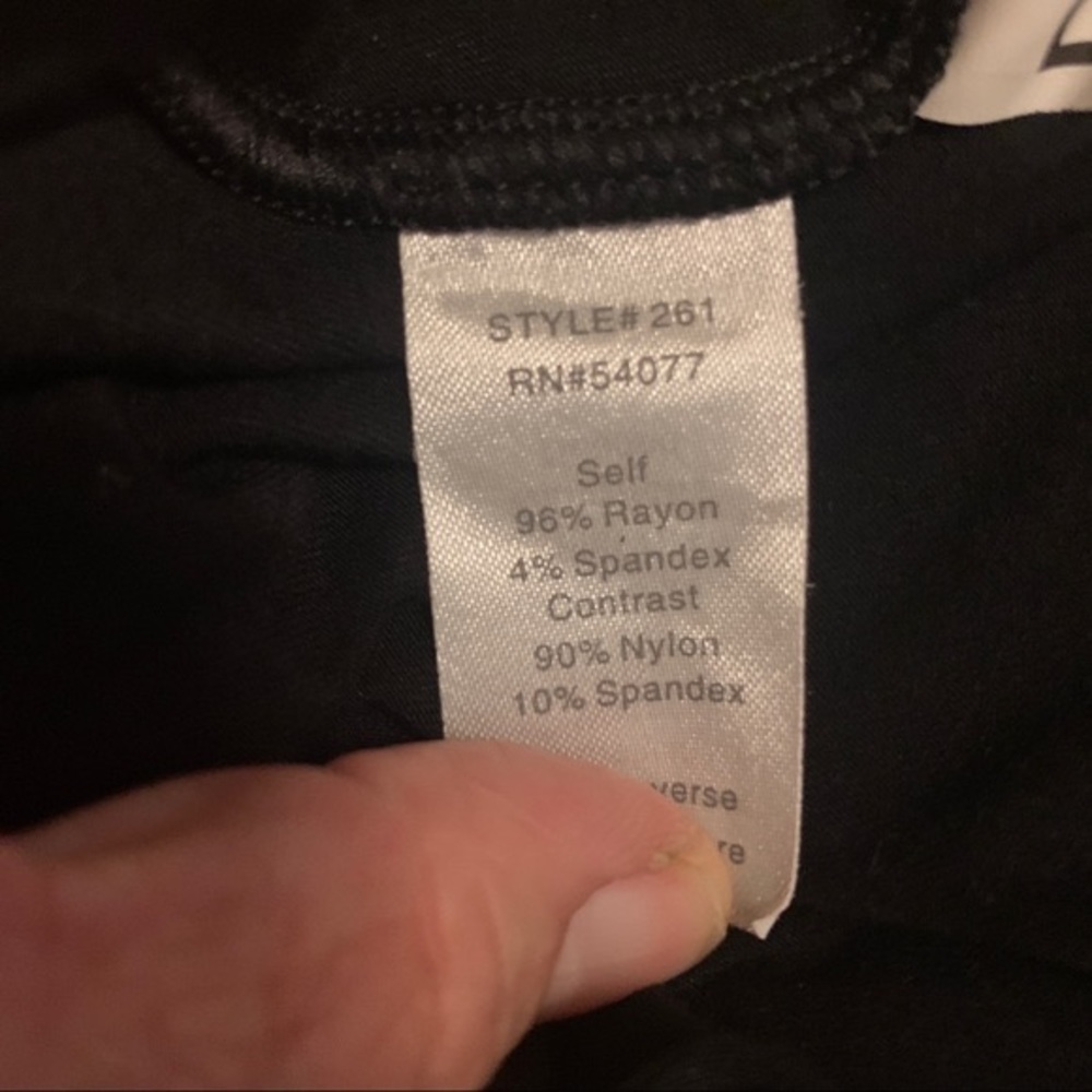 CAbi 261 Black Double Draped Knit Tank Sz S - Picture 6 of 7